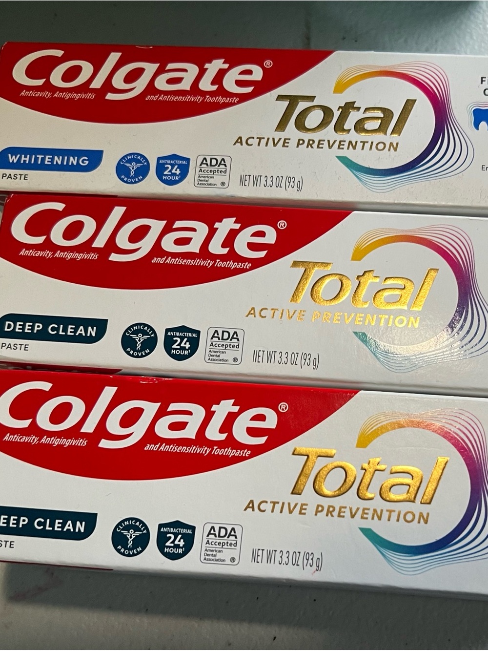 Colgate Total Active Prevention Toothpaste – White & Red